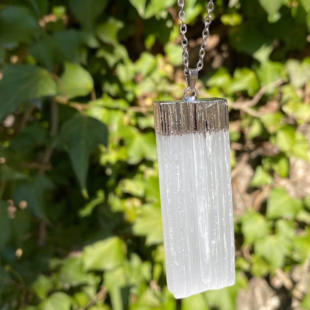 Selenite Pendant Necklace
